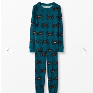 Hanna Andersson Halloween Spider Long John Pajamas